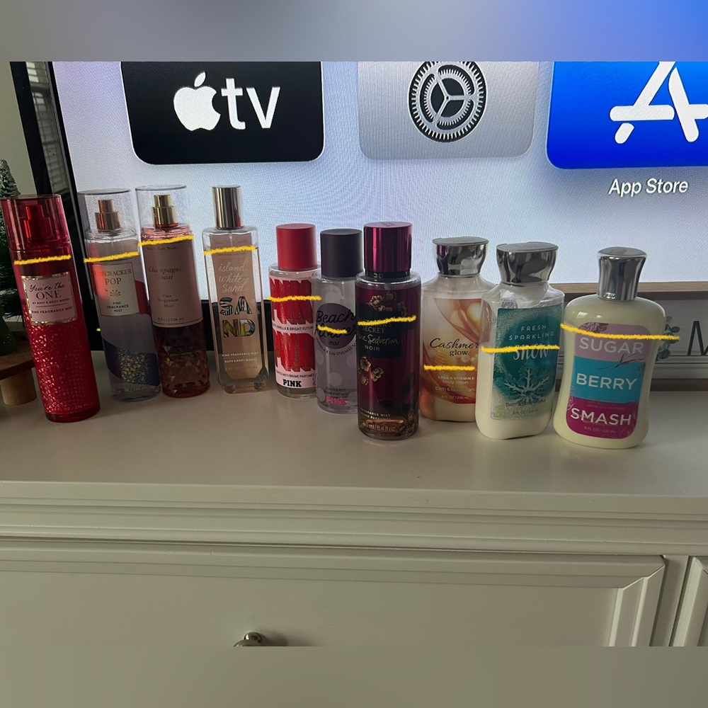 Bath and body works spray and lotion